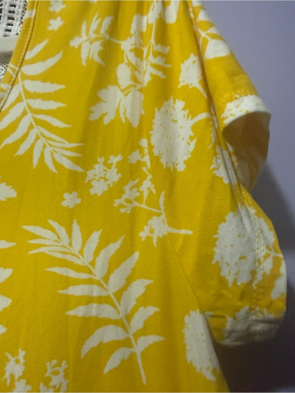 Bobbie Brooks Yellow Floral Lace-Back Midi Dress - Picture 6 of 8